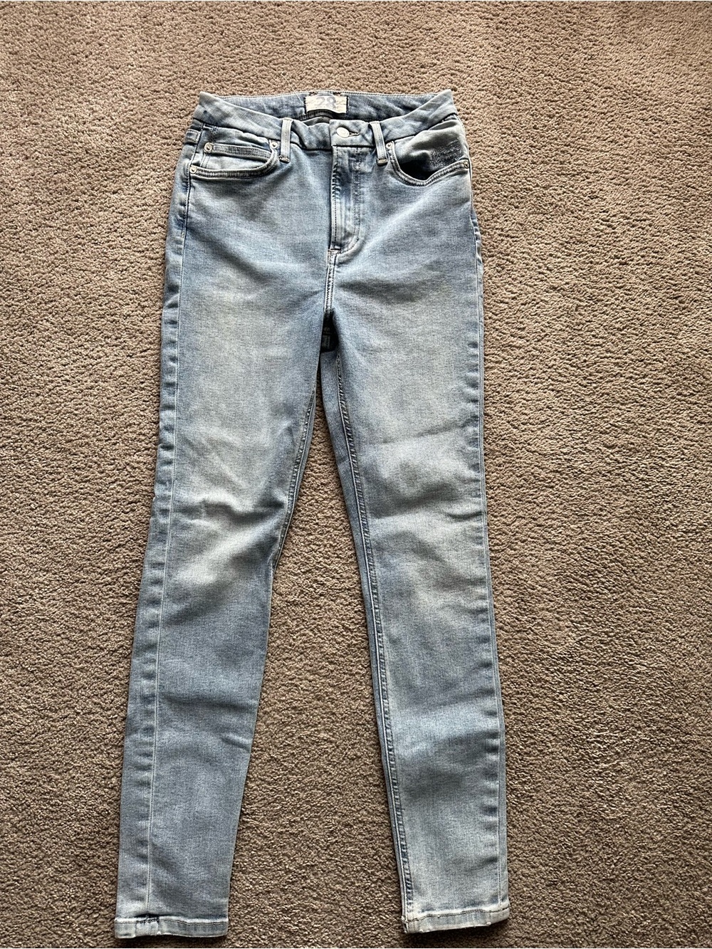 We The Free Womens Skinny Jeans Size 28 Light Wash Denim
